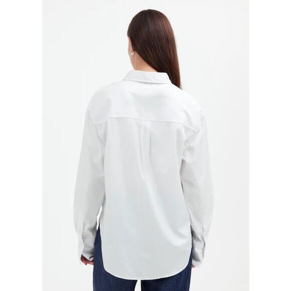 NWT Madewell Relaxed Button-Up Shirt White XXS - Picture 3 of 9